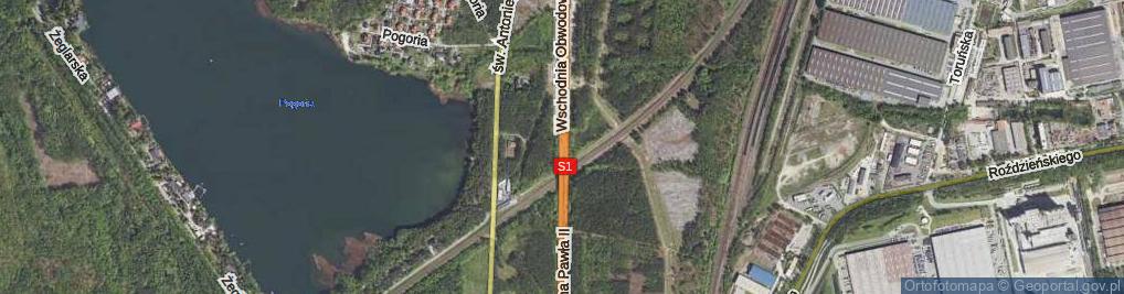 Zdjęcie satelitarne Wschodnia Obwodowa GOP ul.